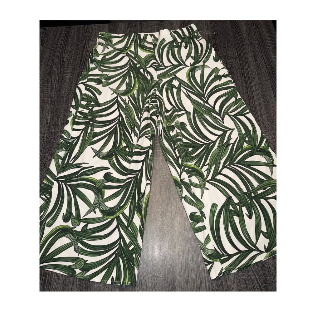 Eliane Rose NEW Tropical Palm Leaf Two Piece Set  Top‎ Skirt Resort Wear Size L - Picture 4 of 14